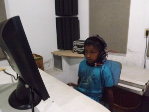 Jhaison with a short part of a young boy in the film