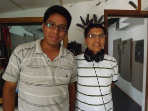 Technicians from Peru Luis and Adolfo