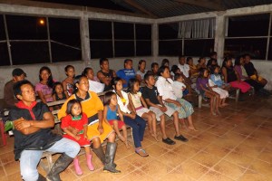 Cofan "Jesus" movie showing in Sinangue