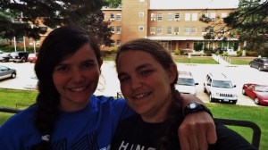 Julia and Sarah at Emmaus Bible College Aug. 2014