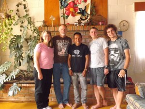 Our family and Ramon before his eye surgery